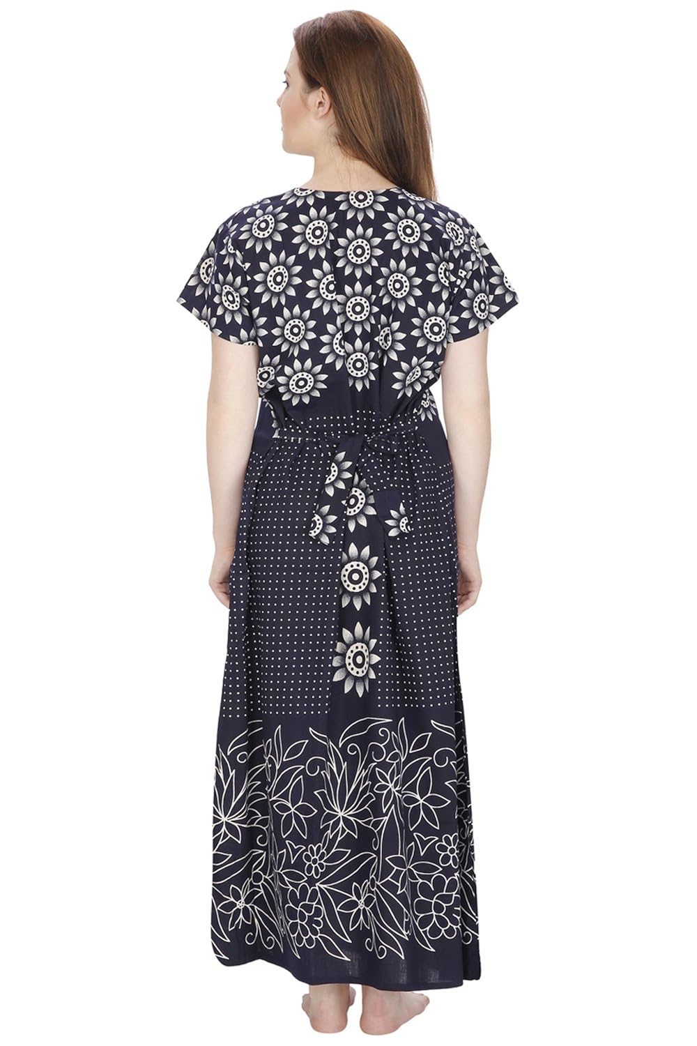 secret wish women's cotton nighty (free size)