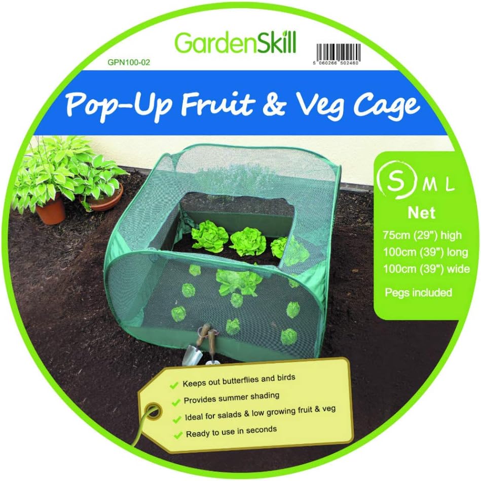 GardenSkill Pop-Up – Protective Net for Strawberries, Structure 1,00 m x 1,00 m x 0,75 m