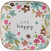 Karma, Flora Square Trinket Tray Large Live Happy