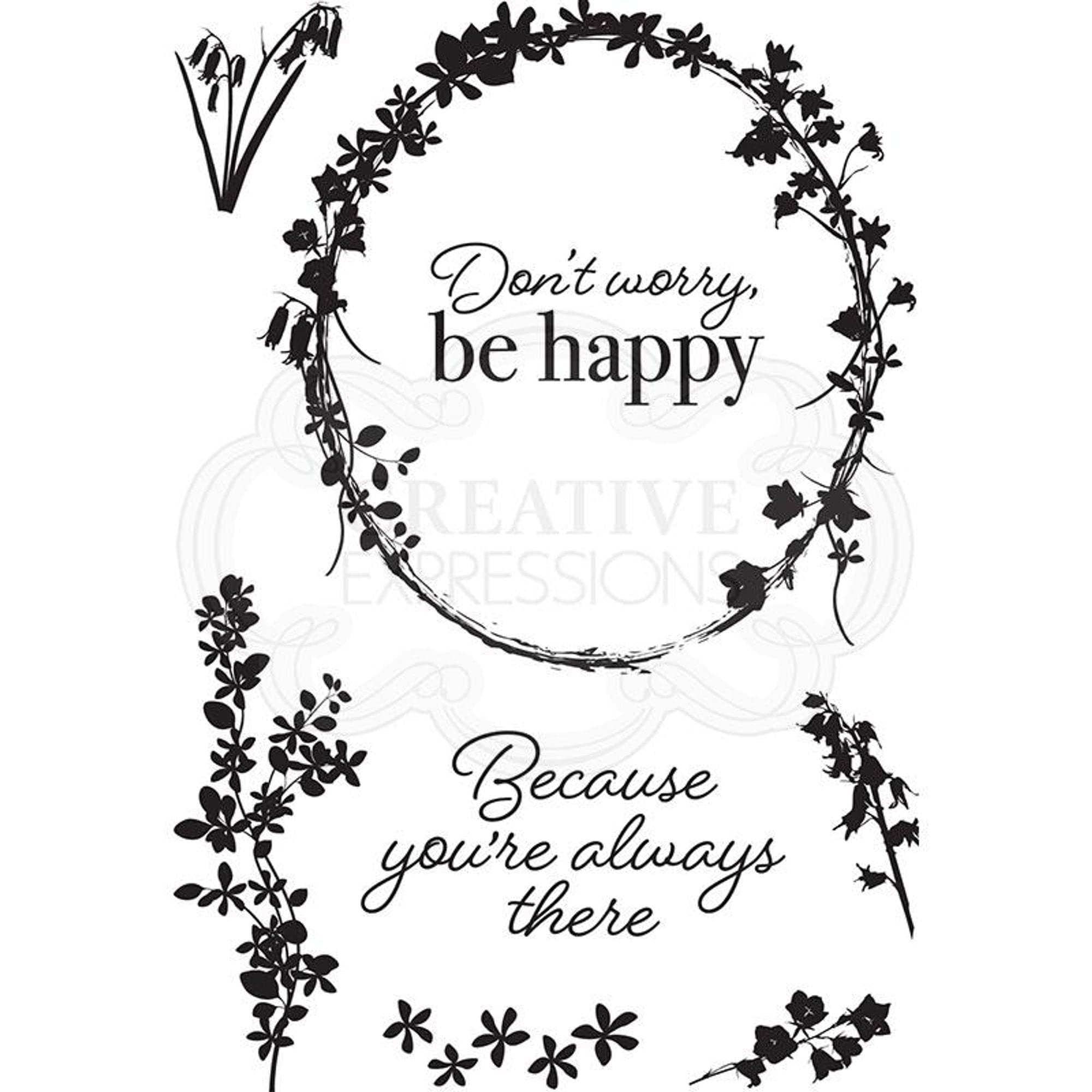 Creative Expressions Designer Boutique Collection-Springtime Blooms-Clear Stamp Set, A6