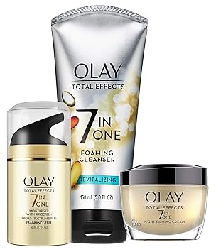 Amazon Com Face Wash By Olay Total Effects Day To Night Skincare Kit With Cleanser Spf Night Cream Packaging May Vary Beauty