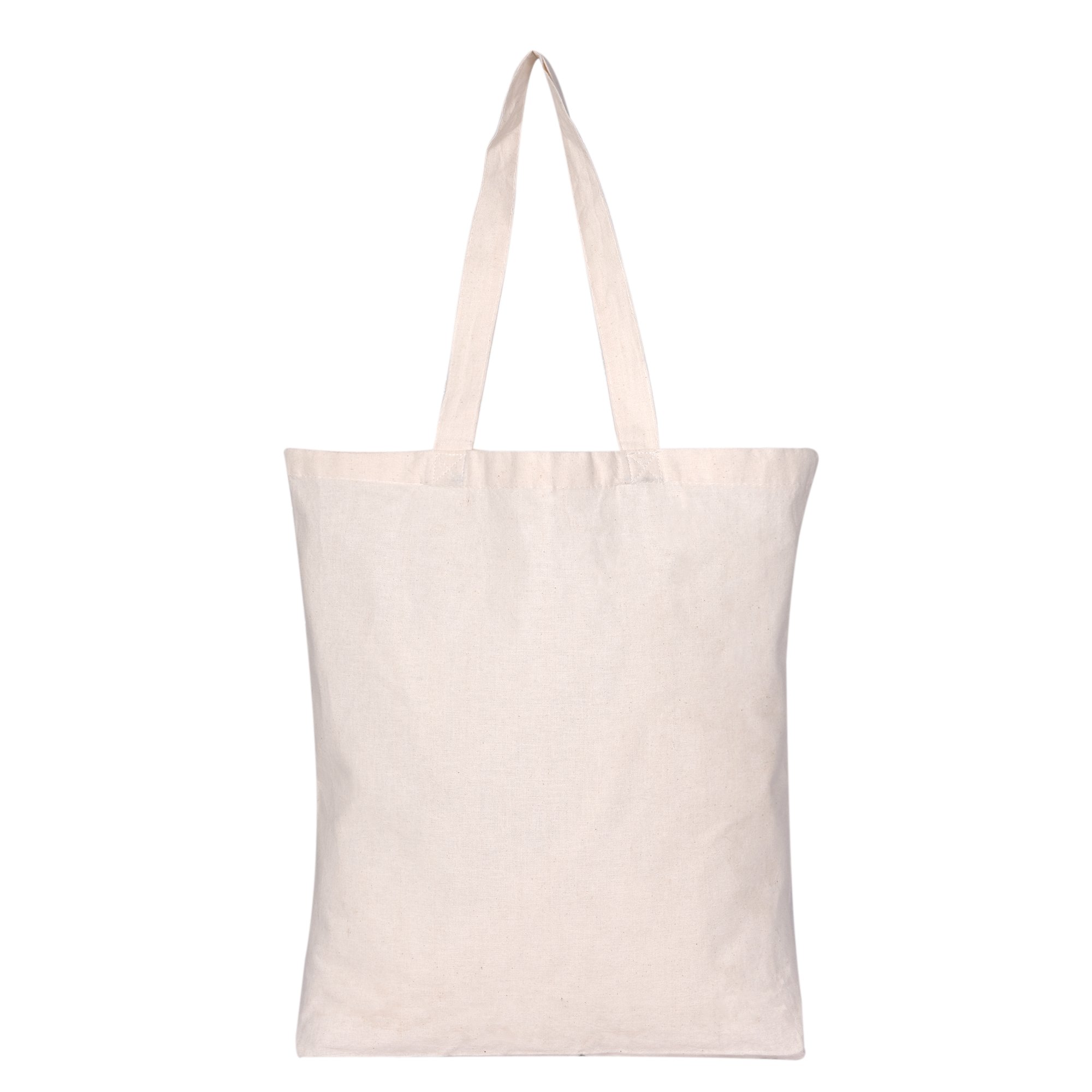 Set of 20 - Bulk Natural Cotton Canvas Tote Bags with Bottom Gusset ...