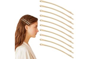 ASWEWAMT 50 Gold Jumbo Bobby Pins, 3.34 Inch Metal Hair Clips Hair Pin Bobby-pins Hairpins Hair Accessories for Women Thick Long Updo Hair Style