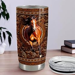 SANDJEST Horse Tumbler 20oz Stainless Steel