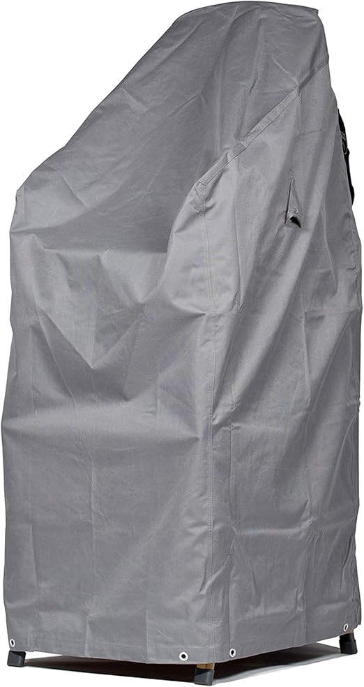 Amazon De Mehr Garten Schutzhulle Fur Gartenstuhle Mit Beluftungsoffnungen Wasserdicht Wetterfeste Premium Abdeckung Fur Stapelstuhle Stapelstuhl Abdeckplane 68 X 96 X 110 150 Cm Lichtgrau