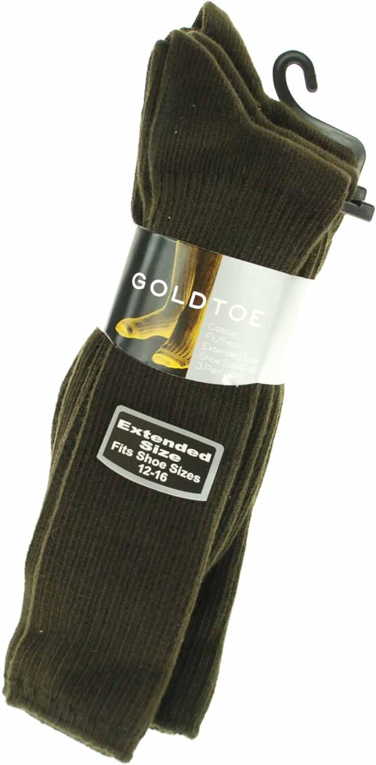 Gold Toe Men's Cotton Fluffies Casual Sock, 3Pack brown One size Amazon.co.uk Clothing