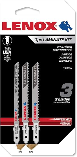 Lenox Tools 1994355 T Shank Laminate Cutting Jig Saw Blade Assortment 3piece Amazon Com