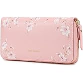 Pomelo Best Womens Wallet RFID Blocking Leather Multi Credit Card Large Capacity Wristlet Zip Around Long Wallets for Lady