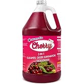 atoms-Bio CHERRY Concentrated 3-in-1 Cleaner, Odor Eliminator &amp; Deodorant | Cherry Scent | pH Neutral | Industrial Strength | For Bathrooms, Grease Traps, Surfaces &amp; Pet Odors | 3.87L