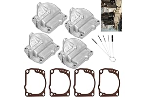 HAIOUUS 4 Pack Upgrade Material 433000 Float Chamber Carburetor Bowl Kit W/335070 Gasket Compatible with Joh-nson Evi-nrude 90-175hp & 60 Degree V4 V6 Engines 343870 0433000 766418