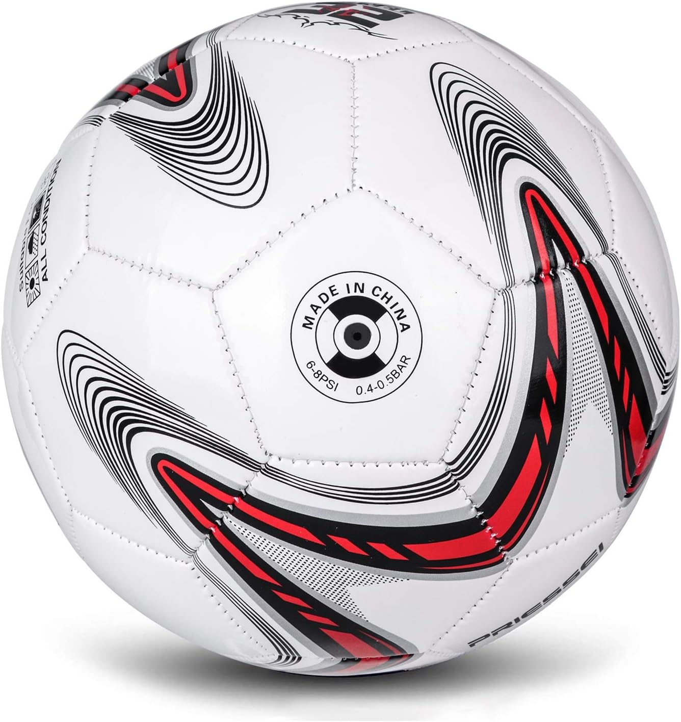 Priessei Football Training Ball Size 5 Official Indoor & Outdoor Soccer