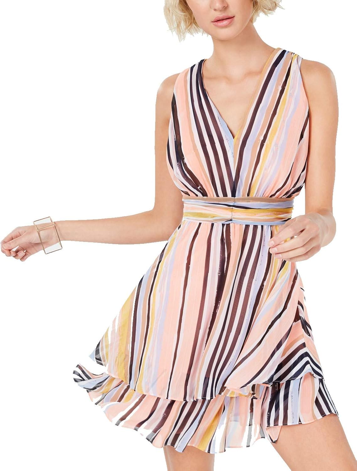 bar iii fit and flare dress