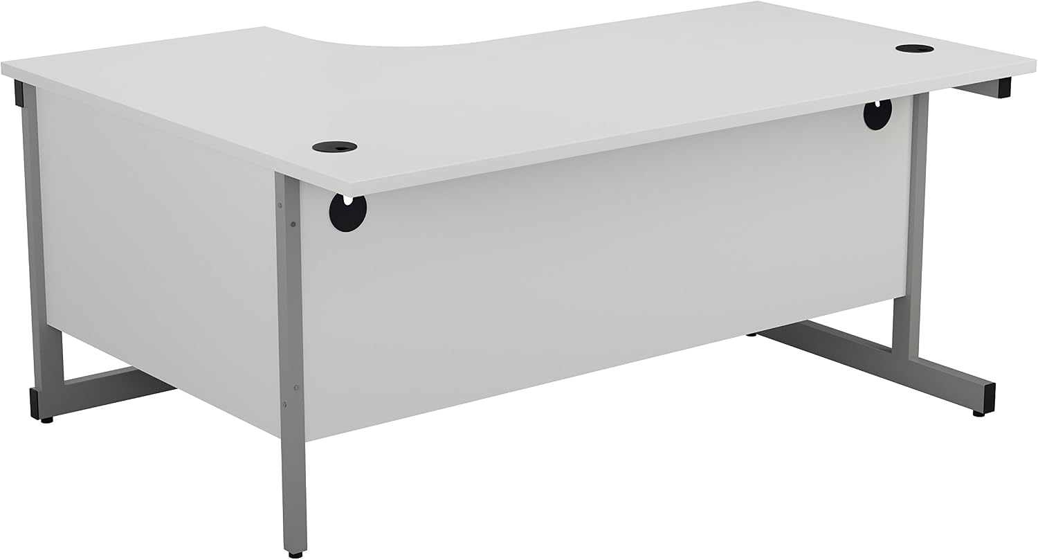 Office Hippo Heavy Duty Right Corner Desk, Strong & Reliable Workstation With Integrated Cable Ports - Image 5