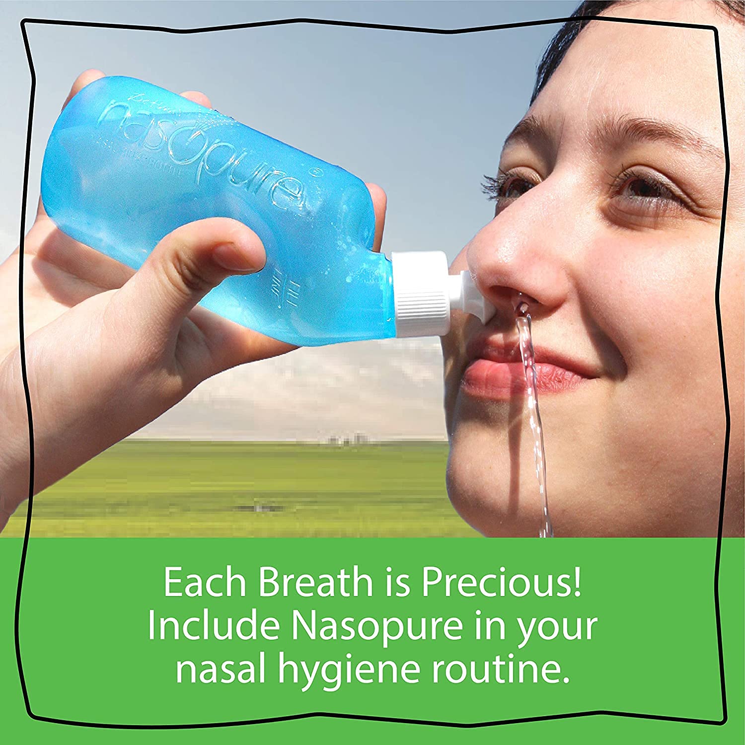 Nasopure Nasal Wash, Refill Kit, “The Nicer Neti Pot” Sinus Wash Kit, Comfortable Nasal Rinse 40 Salt Packets (3.75 Grams Each), Nasal Congestion, Cold, Flu, Allergy, Nasal Irrigation System, Lavage