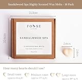 Fosse Living Sandalwood Spa Soy Wax Melts 16 Pack UK Handmade Vegan view 5