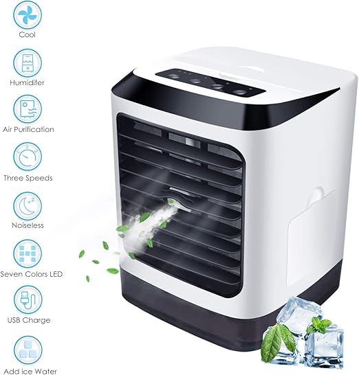 Dr.Haer Air Cooler portátil, mini aire acondicionado con ...