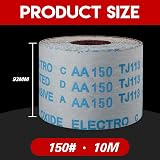 KONGMING Sandpaper Roll 10m x 93mm Grit 150 Aluminium Oxide Abrasive view 2