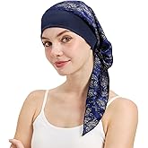 FADACHY Chemo Headwear for Women,Chemo Caps Lightweight for Summer with Head Scarf,Silky Soft Hair Turbans Fashion