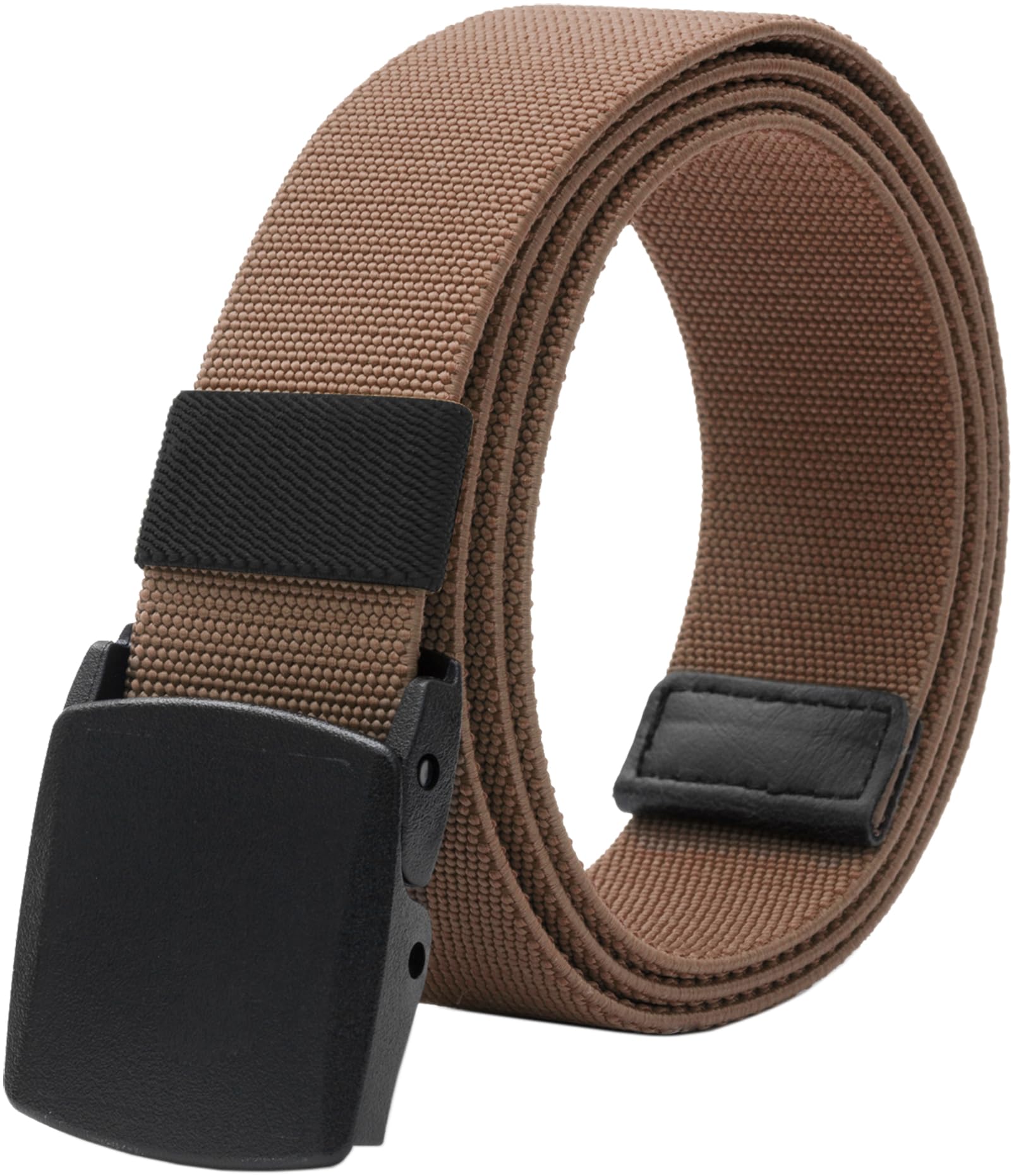 LionVII Men's Elastic Stretch Belt, Canvas Web Belt