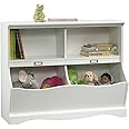 Sauder Pogo Storage Chest Organizer, Kids Bookcase, Toy Box Bin for Bedroom, Living Room, L: 41.10" x W: 14.49" x H: 32.84", Soft White