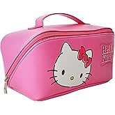 Hello Kitty Travel Makeup Bag Official License, Travel Cosmetic Bag, Sanrio Travel Pink Makeup Bag, VB701419L.NJ