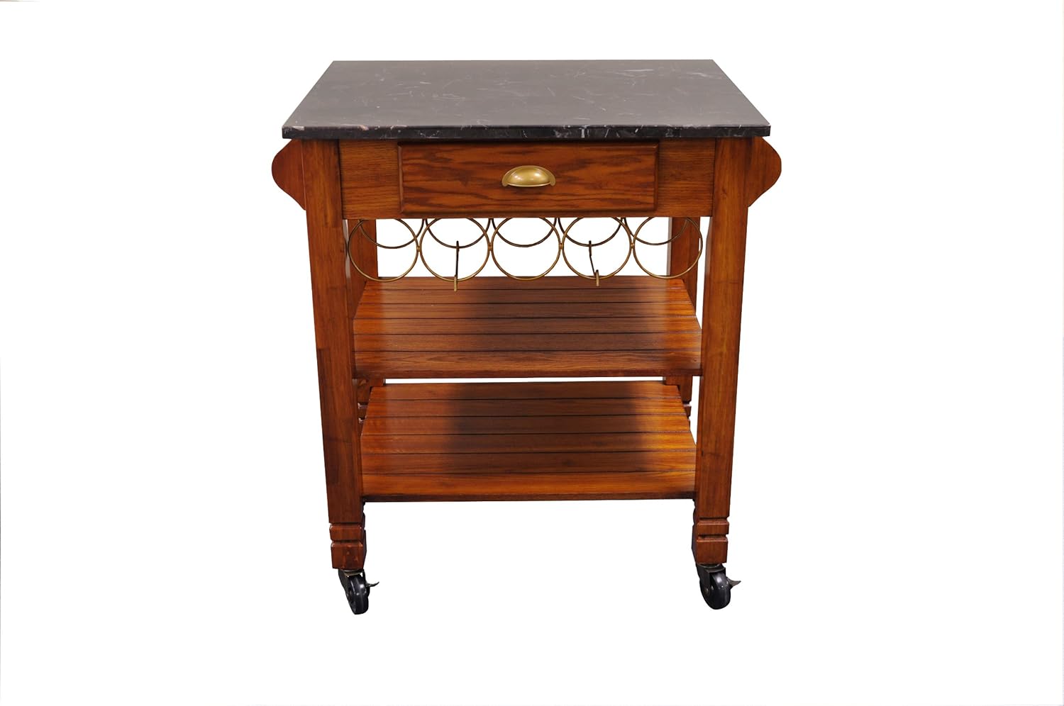 Best oak kitchen island with wine rack