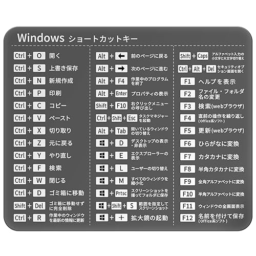 Windowsショートカットキーシール