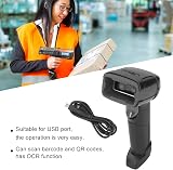 Qinlorgo Barcode Scanner QR Reader RS232 5V DC OCR ABS Retail view 7