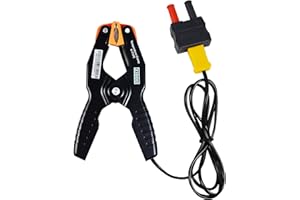 ZIBOO 69140 K-Type Thermometer, Pipe Temperature Clamp for HVAC/Multimeter, Temperature Sensor Probes Measures -40~392℉(-40~200℃) Compatible with Klein Tools