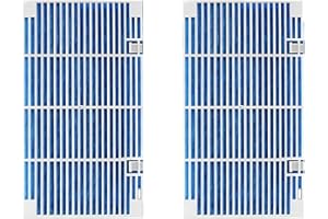 DMUPNICK Blue RV A/C Ducted Air Grille for Dometic, Duo-Therm RV Air Conditioner Grille, RV Air Conditioner Cover with RV AC Filter Replacement for Dometic 3104928.019 Polar White 14.1" x 7.7"