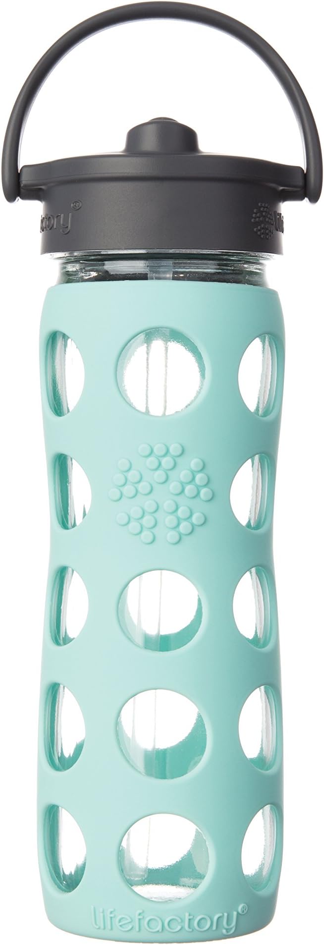 Lifefactory, Bottle Straw Cap Turquoise 16 Ounce