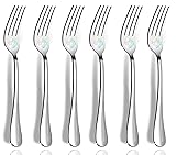 Dinner Forks, Set of 6 Top Food Grade Stainless