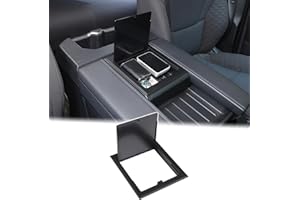 Aunginsy - Armrest Hidden Storage Box Cover Compatible with Toyota Tundra 2024 2023 2022 Center Console Organizer Tray Armres