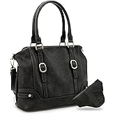 JESSIE & JAMES Elena Concealed Carry Satchel Purse Top Handle Shoulder Tote Bags For Women with Lock and Key