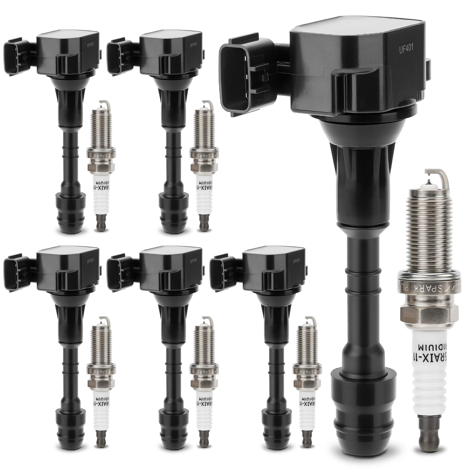 UF401 Ignition Coil & 4469 Double Iridium Spark