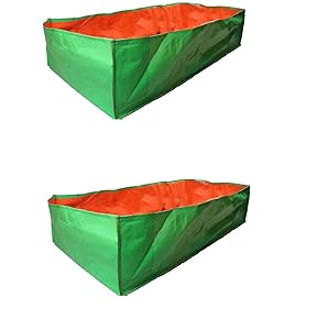 Evergreen Terrace Gardening Leafy Vegetable Green Grow Bag, 36 X 12  X 12 (Pack Of 2 )