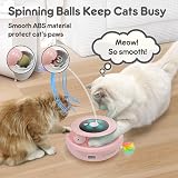 GoldenSun 3-in-1 Interactive Cat Toy Pink 2000mAh Type-C Rechargeable view 6