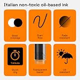 ARTISTRO 5 Oil-Based Permanent Paint Markers Assorted Set Black view 3