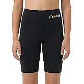 FSGV Girls' Compression Spandex Shorts High Waisted Yoga Dance Biker Shorts Comfy Athletic Shorts 5-13Y