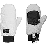 UGG Women Uggfluff Mitten With Logo Tape