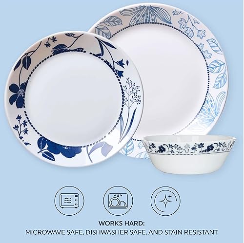 Corelle Indigo Blooms Serving Pieces Corelle Indigo Blooms Serving