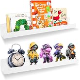 XINGBAO 2 Pack 17 Inch Magnetic Book Shelf for Whiteboard Classroom, Heavy Duty Magnetic Book Display Shelf Magnetic Book Holder for Office and Classroom（ABS White）