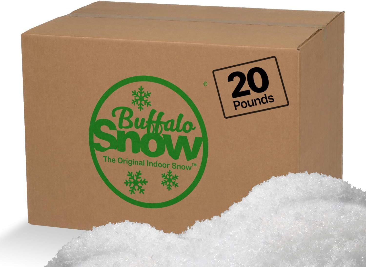 Artificial Snow - Buffalo Snow Snow Flurries Artifical Fine Snow 20-Pound Bulk Carton