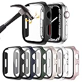 6 Pack Hard PC Case with Tempered Glass Screen