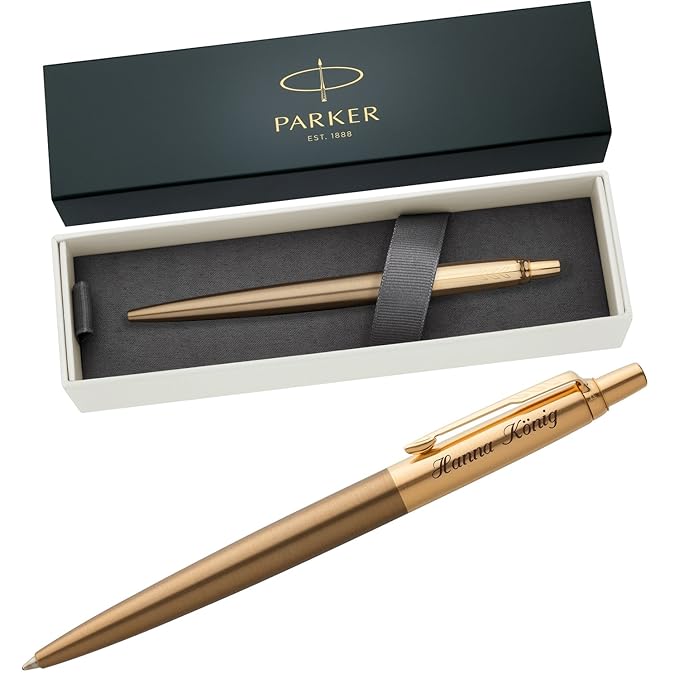 PARKER Kugelschreiber JOTTER LUXURY West End Brushed G.C. 1953203 mit persönlicher Laser-Gravur