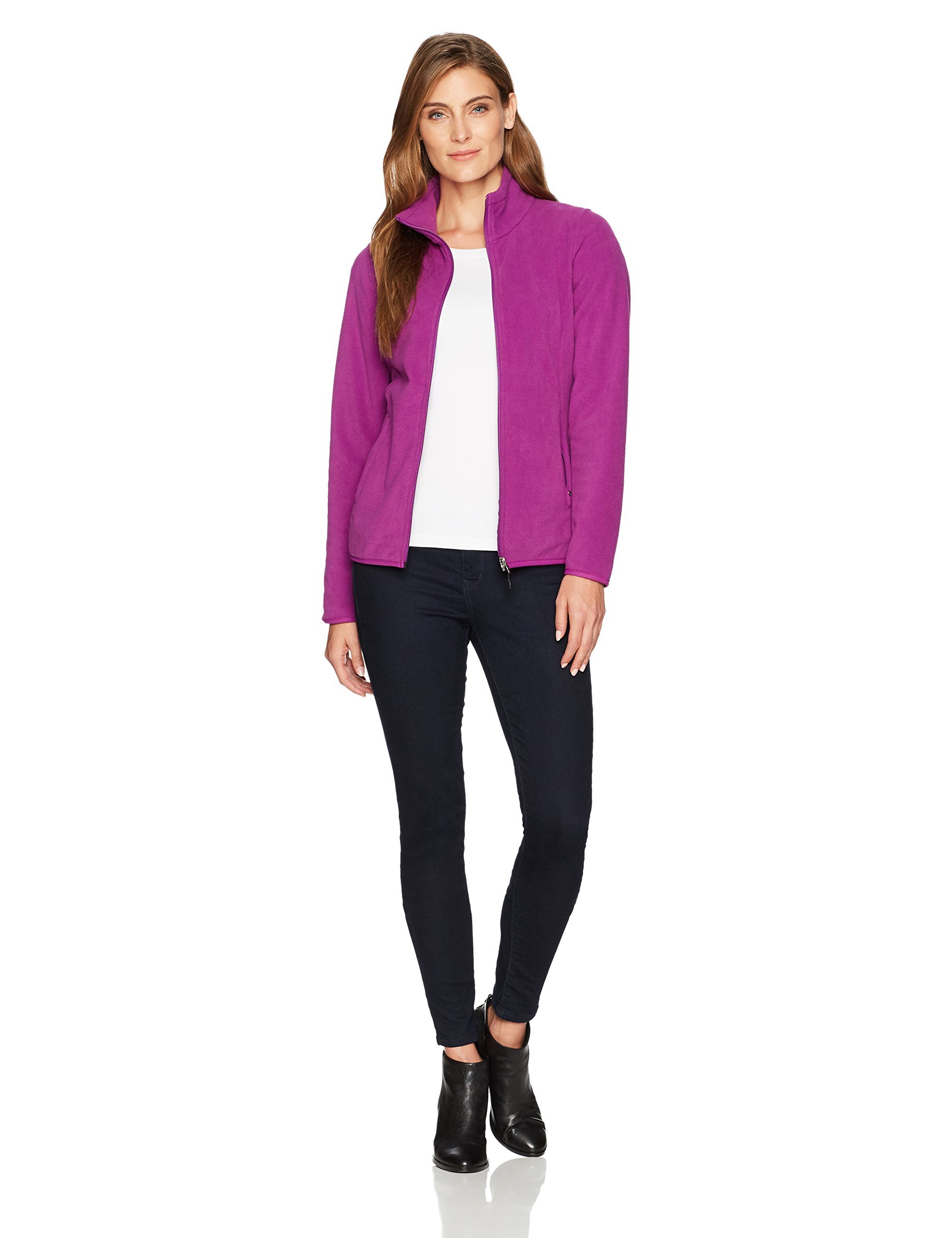 Amazon Essentials Women's Classic Fit LongSleeve FullZip Polar Soft