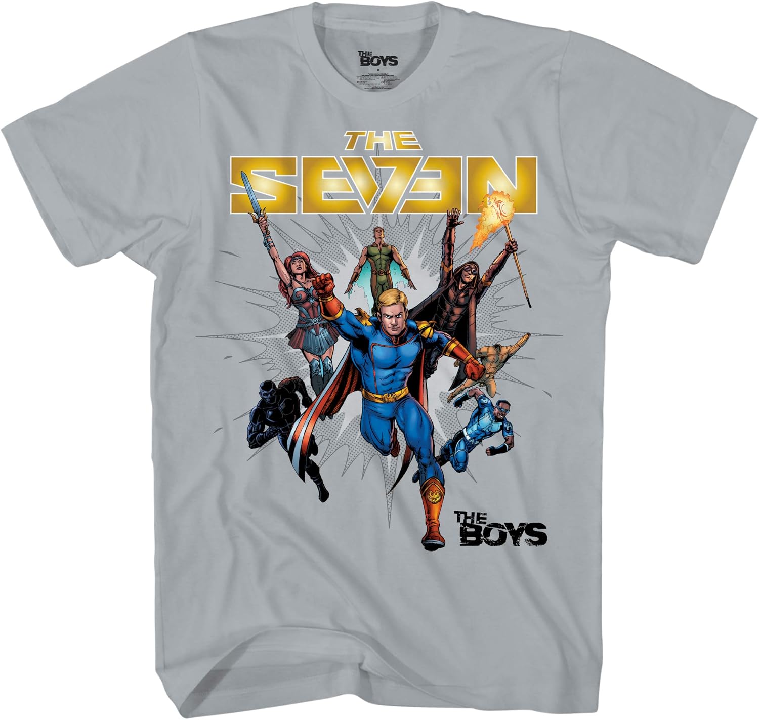 The Boys Mens Superheroes Shirt Superheroes Logo Shirt Graphic Shirt