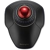 Kensington Orbit Wireless Trackball with Scroll Ring - Black-Red (K70990WW),