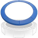 Trampoline Pad Replacement 10ft 12ft 14ft 15ft, Waterproof UV Resistant Trampoline Spring Cover, Round Frame Safety Pad with Thick Foam, Trampoline Replacement Parts &amp; Accessorie