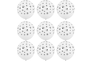 GALPADA 2 Packs Dog Paw Print Thickened Latex Balloons 20pcs Per Pack Party Balloon Set for Birthday